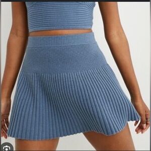 Aerie Blue Sweater Skirt